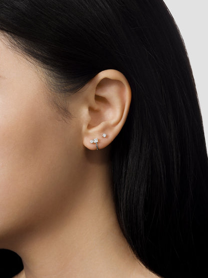 Leaning Diamond Earrings
