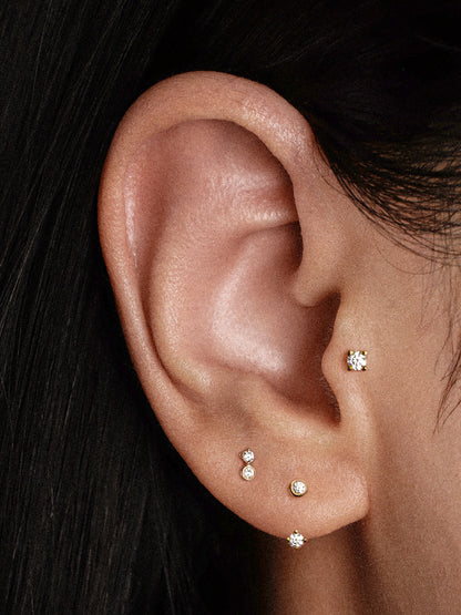 Ora Single Earring with Diamonds