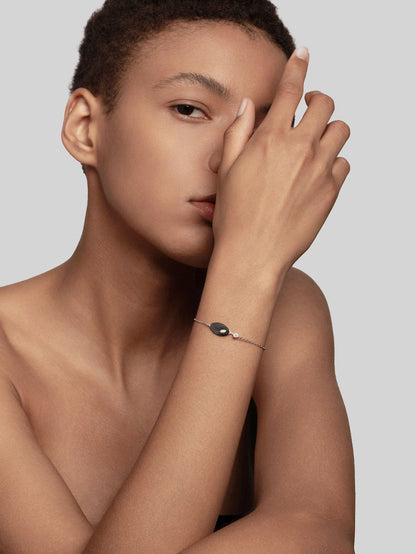 The Marquise Diamond Carbon Fiber Bracelet