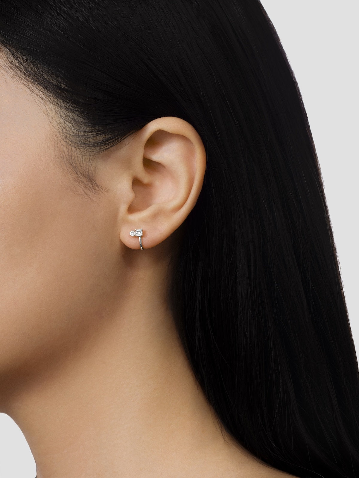 Leaning Diamond Earrings