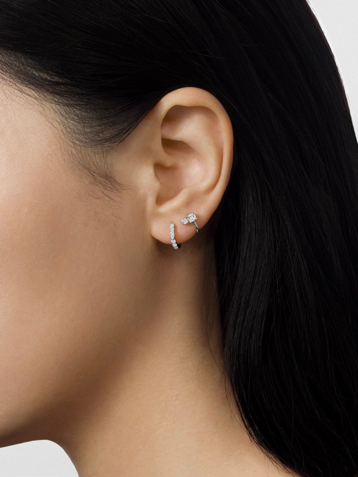 Leaning Diamond Earrings