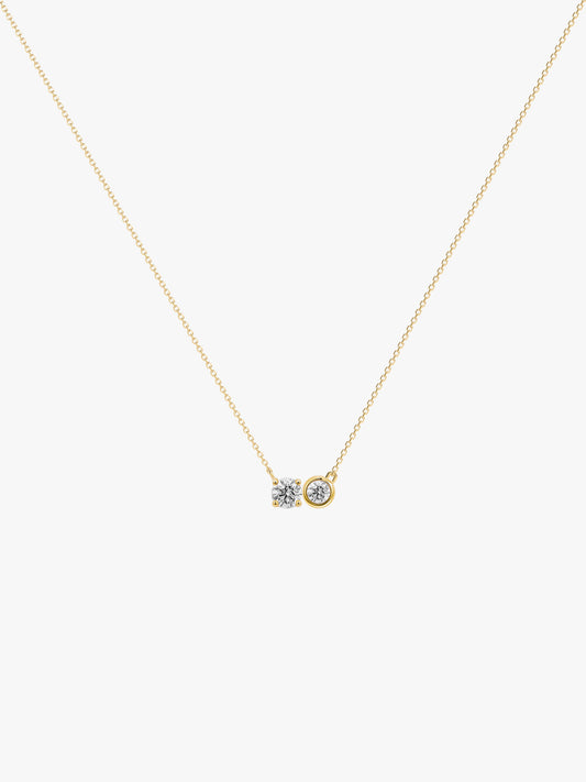 Toi et Moi Necklace with Diamonds