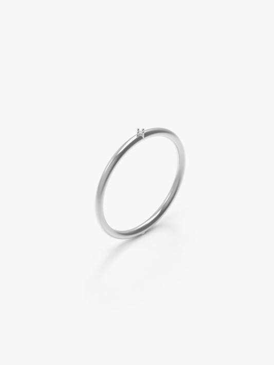 Equilibrium Ring  with Diamonds