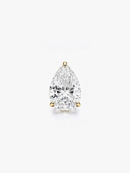 LEPOON Pear Diamond Solitaire Studs｜0.25 ct