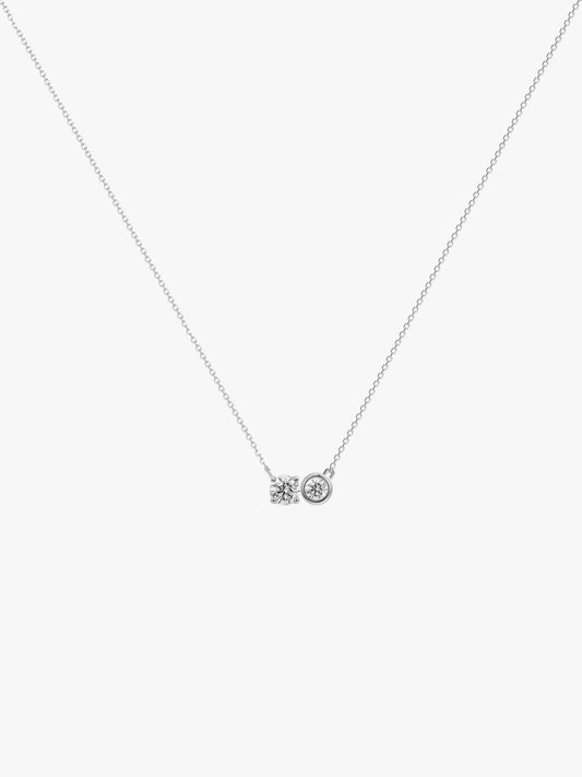 Toi et Moi  Necklace with Diamonds